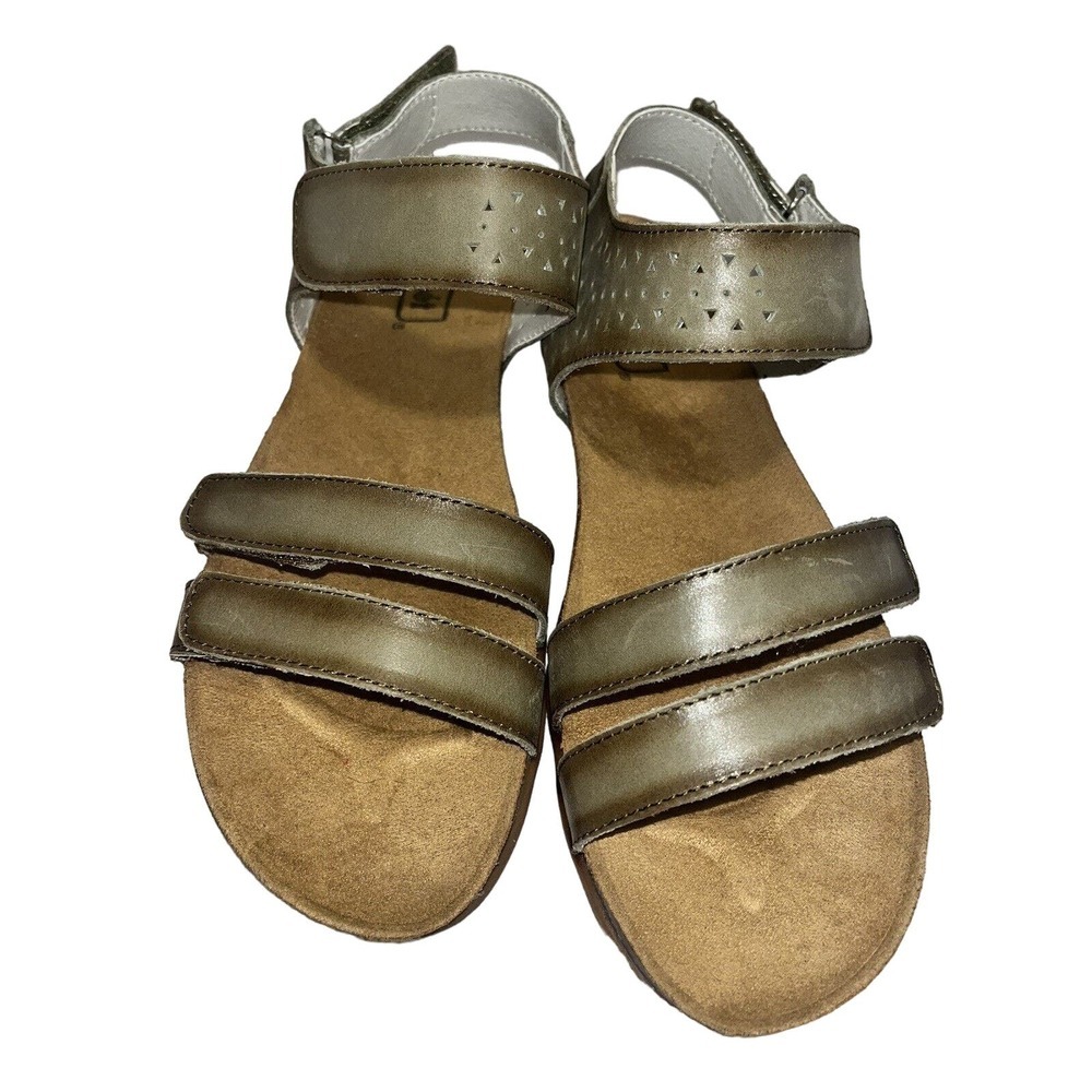 Propet Sandal Women's Size 10 Moss Neutral Leather Farrah - Picture 3 of 7